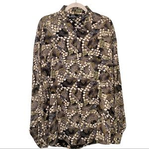 Vintage Bon Homme Made In USA Colorful Shirt